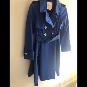 kate spade blue coat XS